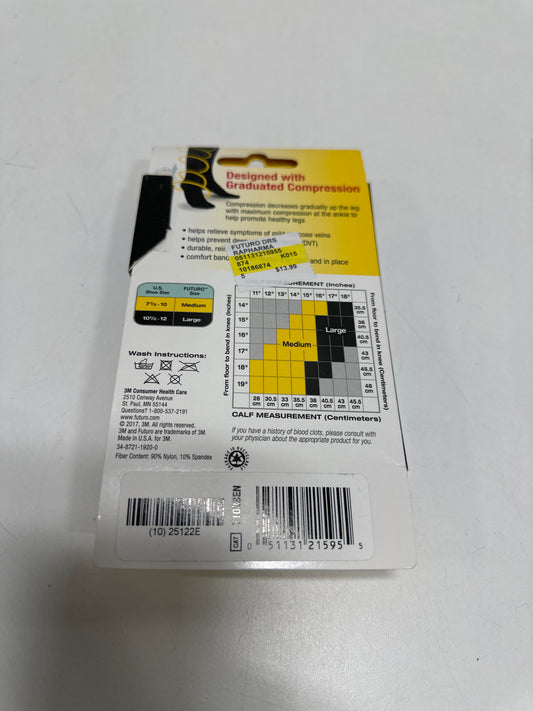 2 x FUTURO Dress Socks for Men, Medium, Black, Moderate (15-20 mm/Hg)