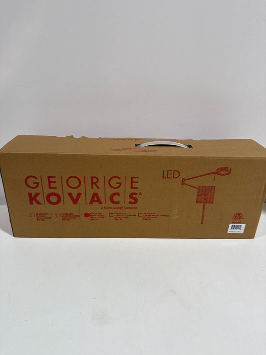 GEORGE KOVACS P4308-248 George's Reading Room LED Swing Arm Wall Lamp, 1-Light, 8 Total Watts, 6.25-in H x 13.75-in W, Honey Gold