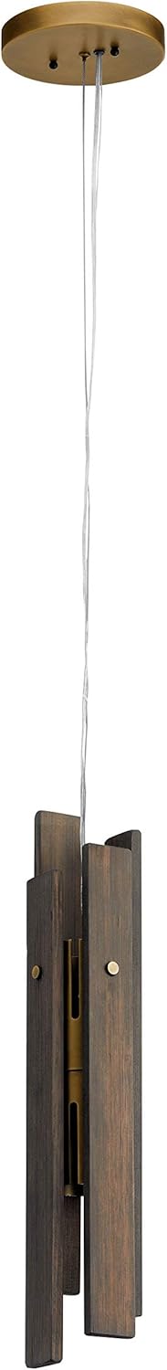 Kichler 44183VTGLED Contemporary Modern LED Mini Pendant from Fole Collection Finish, 4.50 inches, Vintage Gray