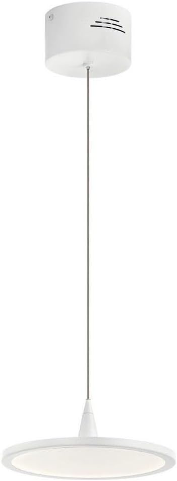 Elan 83962WH Jeno Pendant, 1-Light LED 16.8 Watts, White