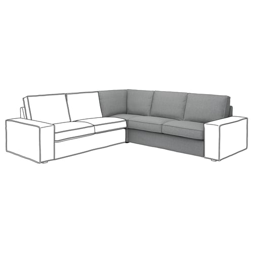 Ikea KIVIK Cover for corner section Gunnared beige - *Furniture & Organization