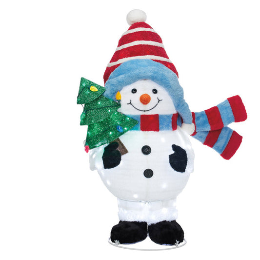 Kirkland Pop Up Snowman Family with LED Lights Set of 3 - *Christmas & Seasonal