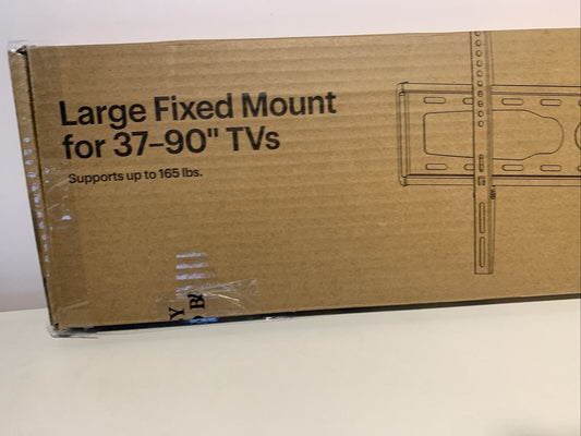 Best Buy Essentials™ - Fixed TV Wall Mount for Most 37–90" TVs - Black