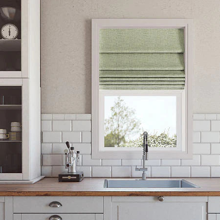 Sun Zero Somerton Cortina romana inalámbrica texturizada 100% opaca, 64" x 33" sin hardware