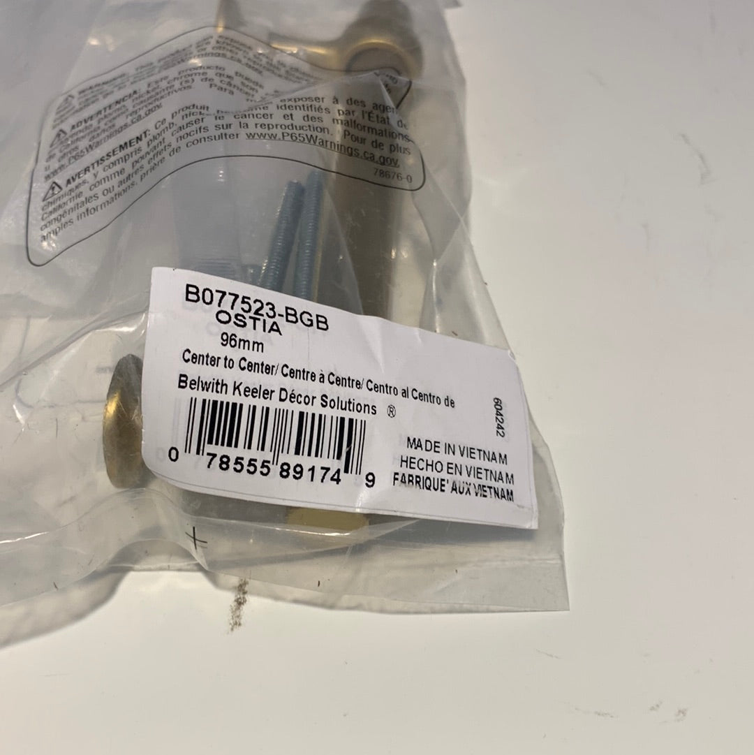 3 Belwith Keeler Ostia 3-3/4 Inch Center to Center Bar Cabinet Pull