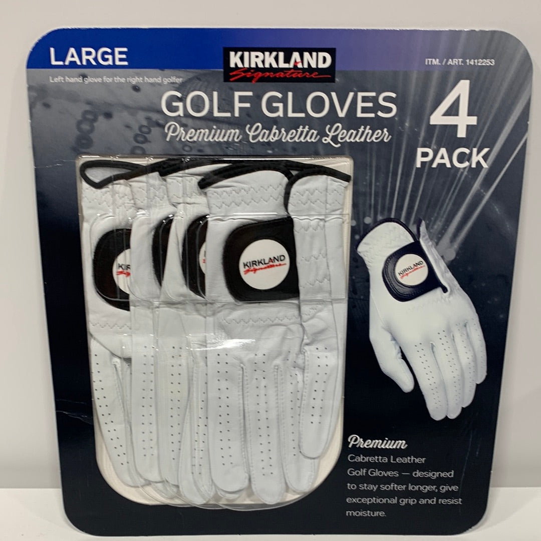 Kirkland Signature Golf Gloves Premium Cabretta Leather