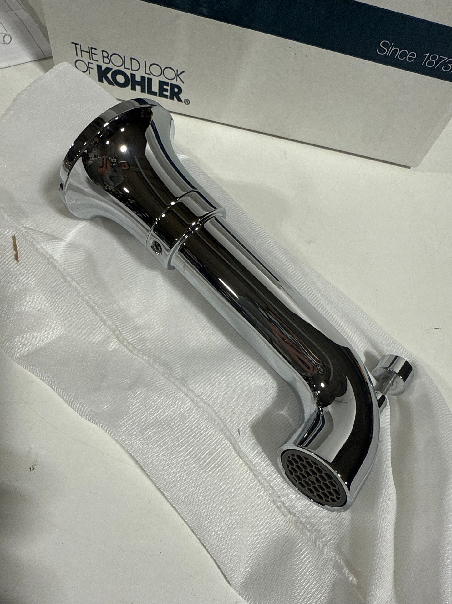 Kohler 27422-CP Tone™ Wall-Mount Bath spout with Diverter, Polished Chrome