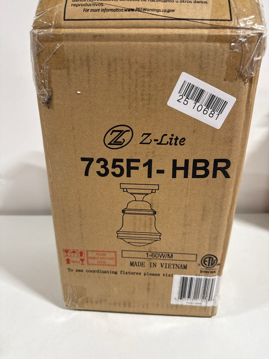 Z-Lite Vaughn 6 Inch Flush Mount Vaughn - 735F1-HBR - Traditional