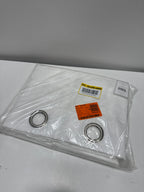 Virenze Winter White Solid Light Filtering Grommet Top Curtain, 54 in. W X 96 in. L (Set of 2)