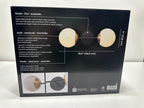 Globe Electric 52079 Celestia 2-Light Wall Sconce, Matte Black, Antique Brass Accent Socket, Matte Opal Glass Shades