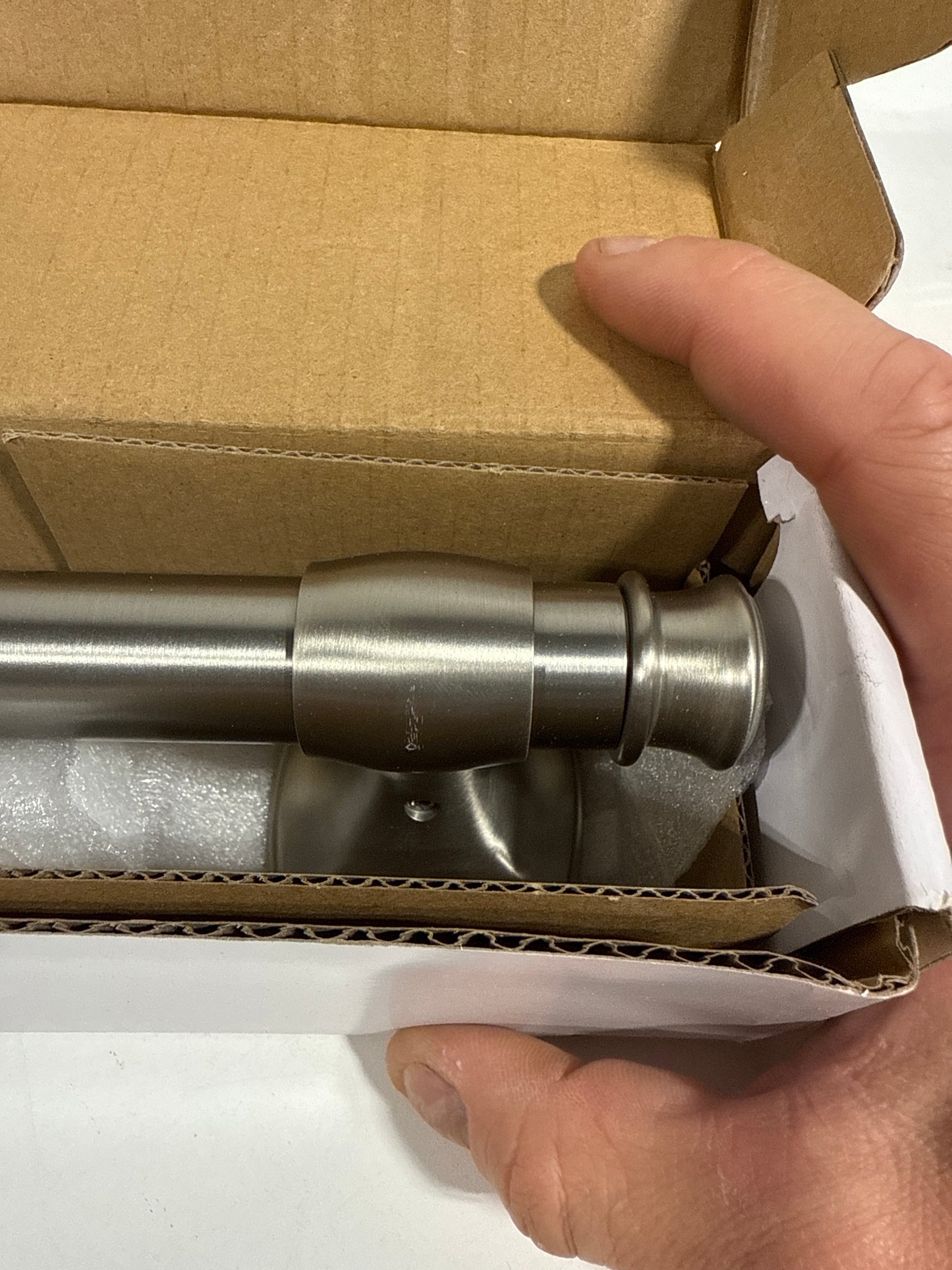 Scratch Arsdale 9 in. Grab Bar in Vibrant Brushed Nickel