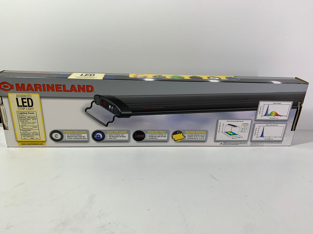 Marineland Advanced LED Strip Light for Salt & Fresh Water Aquariums 18’’ - *Pets