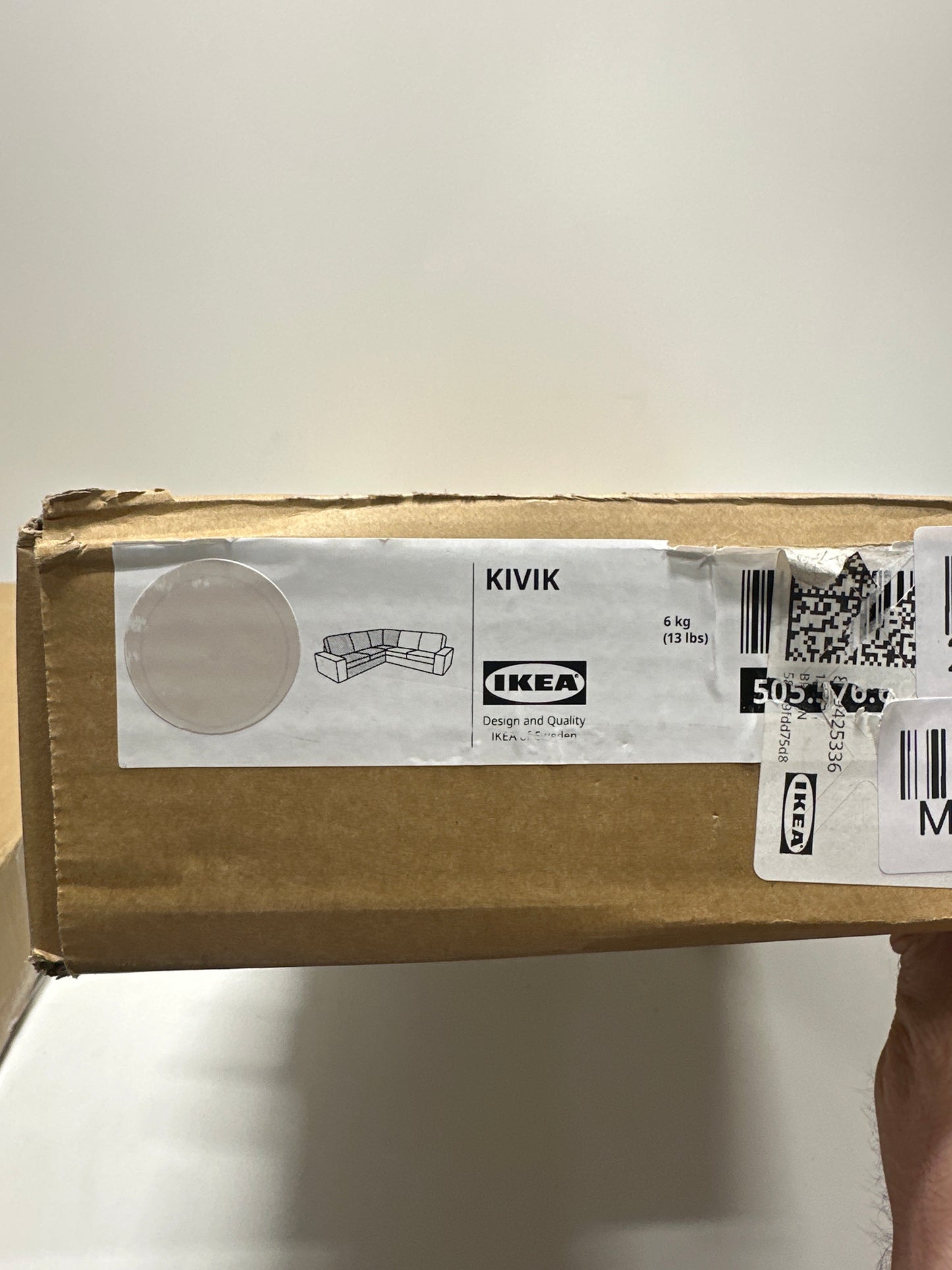 Ikea KIVIK Cover for corner section Gunnared beige - *Furniture & Organization