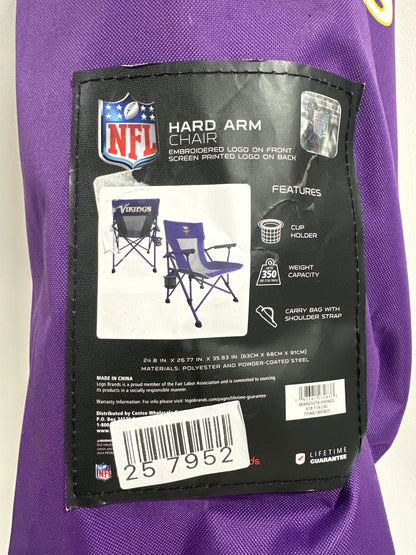 NFL Hard Arm Folding Tailgate Chair Minnesota Vikings