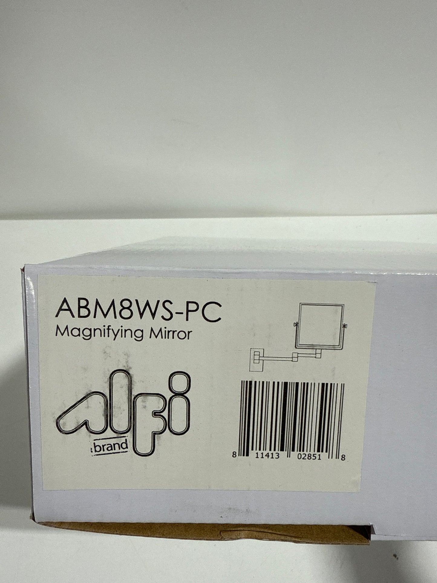 ALFI brand ABM8WS-PC Mirror, Polished Chrome, 17.125"L x 8"W x 8"H