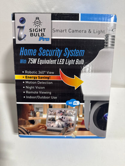 Motion Detecting 360-Degree Indoor/Outdoor Wi-Fi Home Security Camera with Light