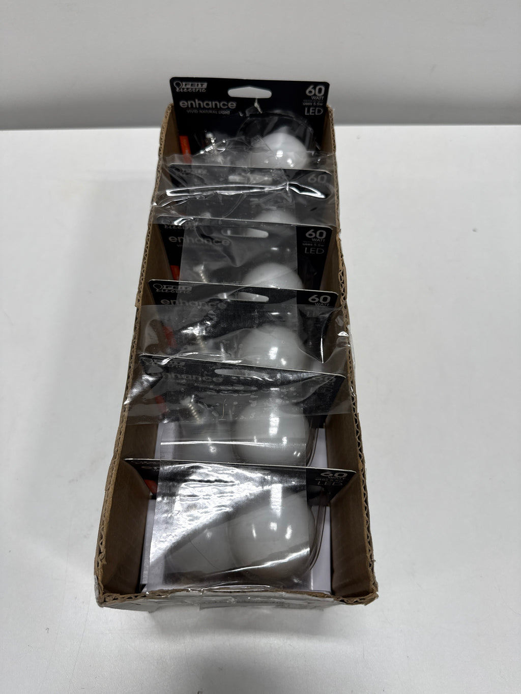 12 x Feit G16.5 E12 (Candelabra) LED Bulb Soft White 60 Watt Equivalence