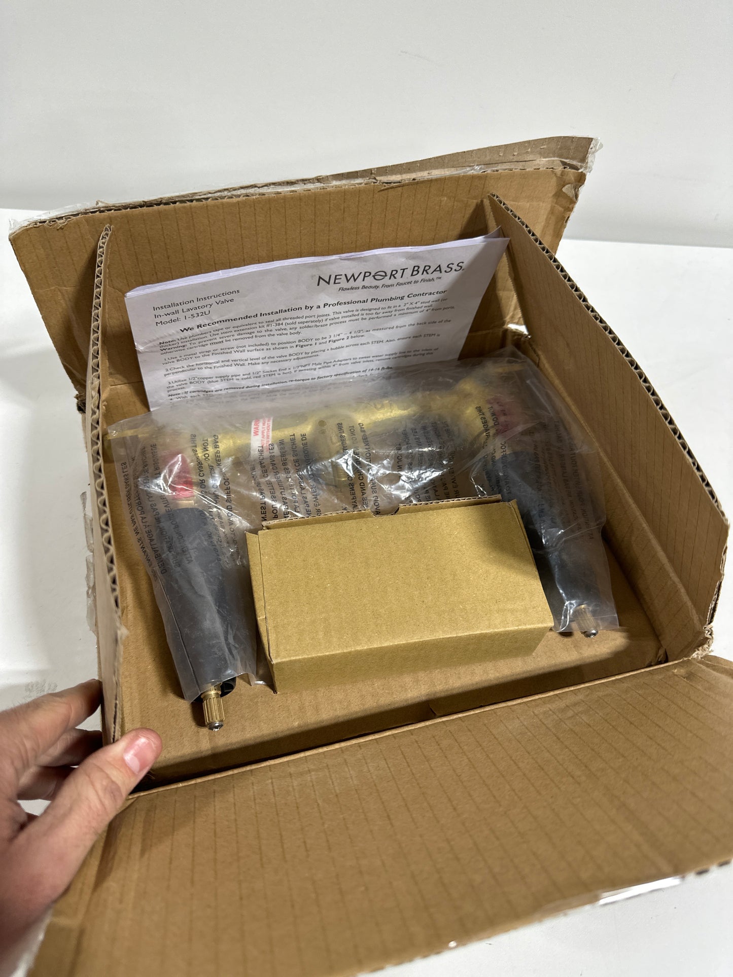 Newport Brass 1-532U 2-Way Rough-in Valve with 1/2’’ NPT Outlets Valves - *Plumbing