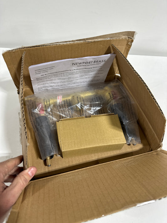 Newport Brass 1-532U 2-Way Rough-in Valve with 1/2’’ NPT Outlets Valves - *Plumbing