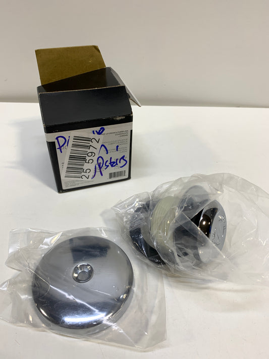 Signature Hardware Pop-Up Drain with Overflow Cover for Alcove Tub