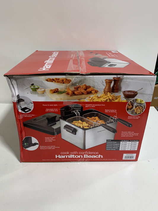 Used Hamilton Beach Triple-Basket Deep Fryer, Multicolor