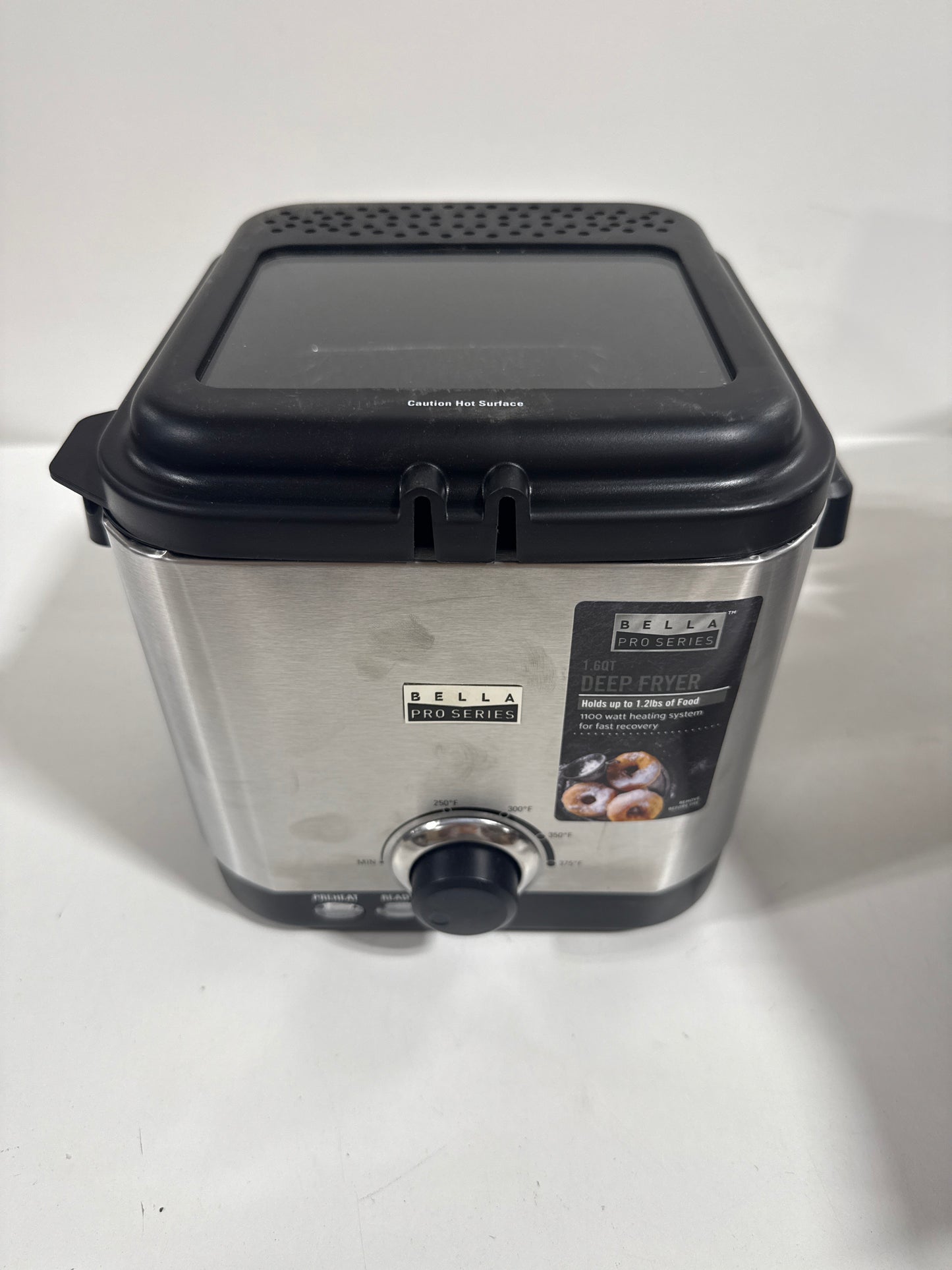 No Plug - Bella PRO - 1.6-qt. Deep Fryer - Stainless Steel