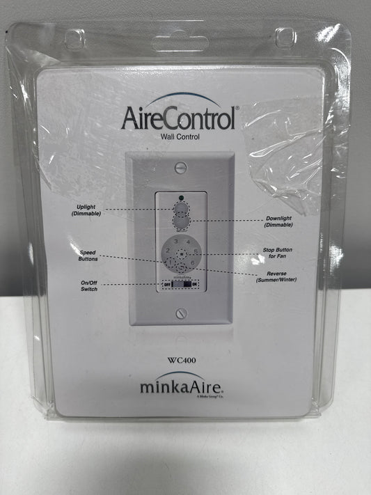 Minka-Aire DC Fan Wall Remote Control Full Function in White