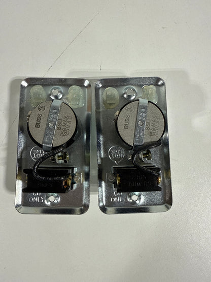 2 Cooper Bussmann SSU Series 2-1/4 in. Fuse Box Cover with Switch