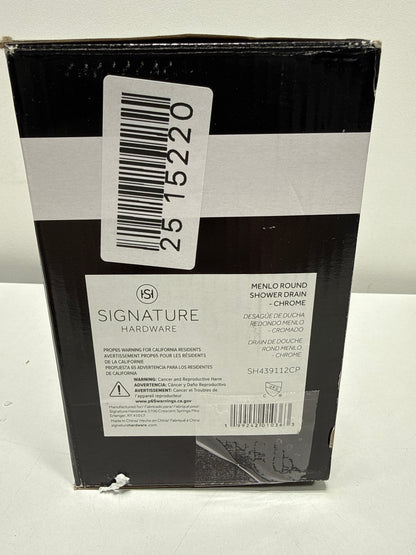 Signature Hardware 955227 FundamentALL 4-1/2" Round Shower Drain Chrome Showers Shower Drains Standard Drains