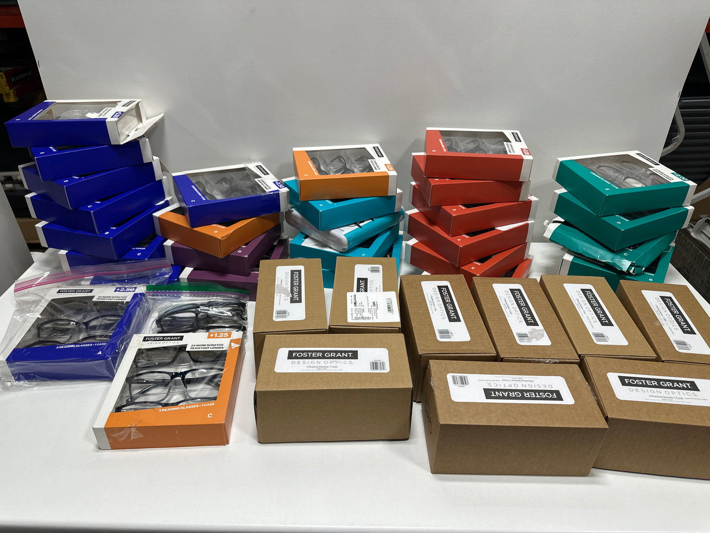 Lot of 38 Design Optics by Foster Grant Plastic Reading Glasses