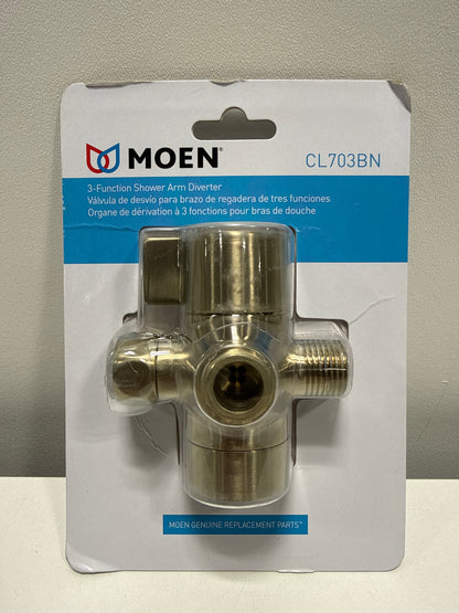 Moen CL703BN Non-Pivoting Shower Arm Diverter, Brushed Nickel