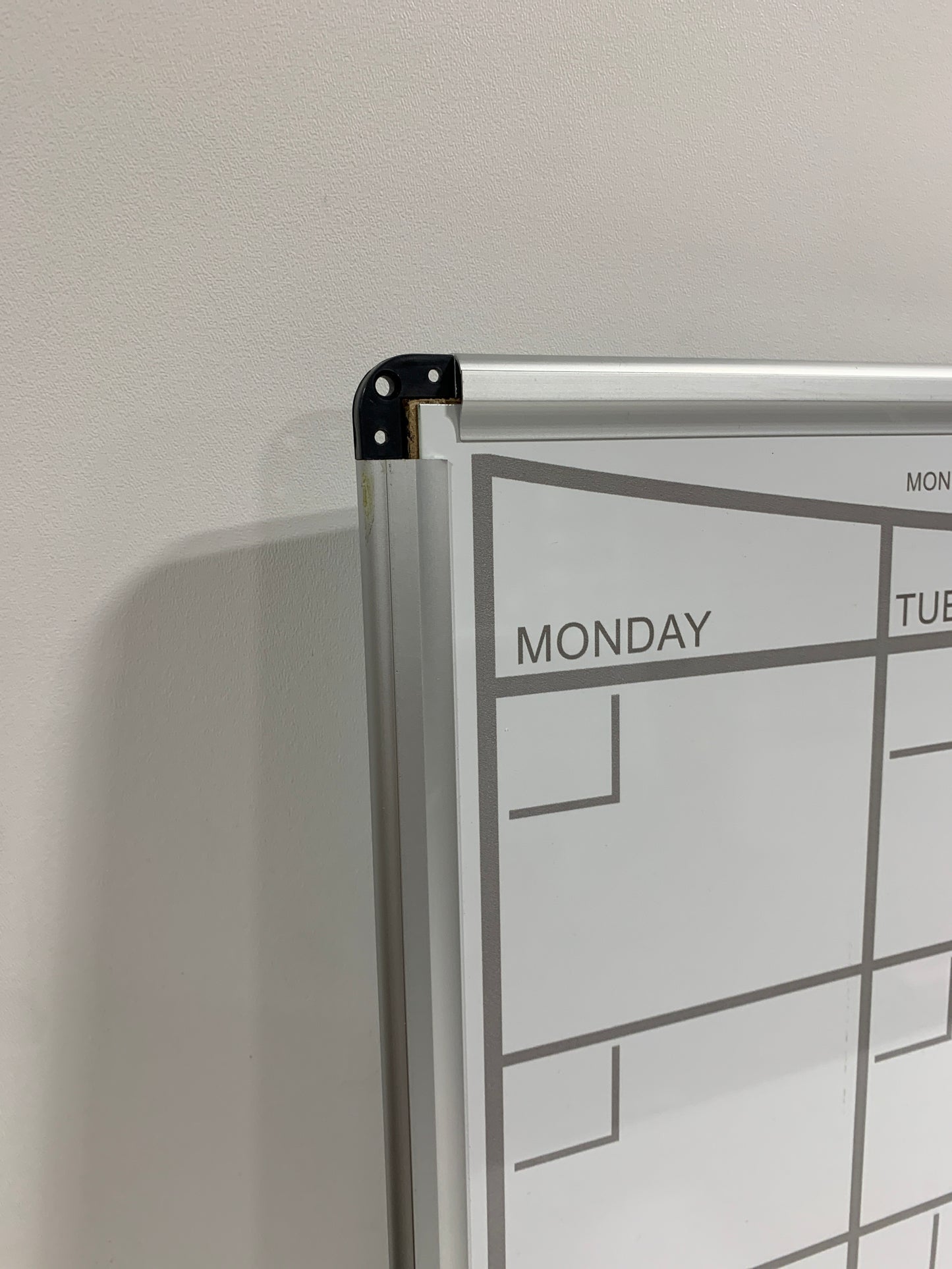 See Desc Craftex 36 X 24 in. Lacquered Steel Magnetic Monthly Planner Dry Erase Board, Aluminium Frame