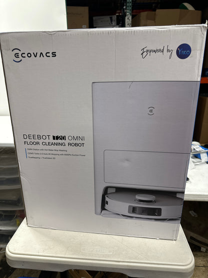 Used ECOVACS Robotics - DEEBOT T20 OMNI Wi-Fi Connected Robot Vacuum & Mop with Self Washing Auto Empty Station - White