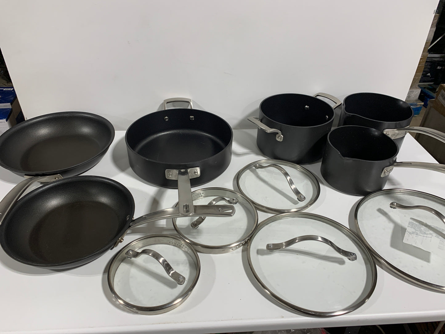 Used Kirkland Signature 11-piece Hard Anodized Cookware Set