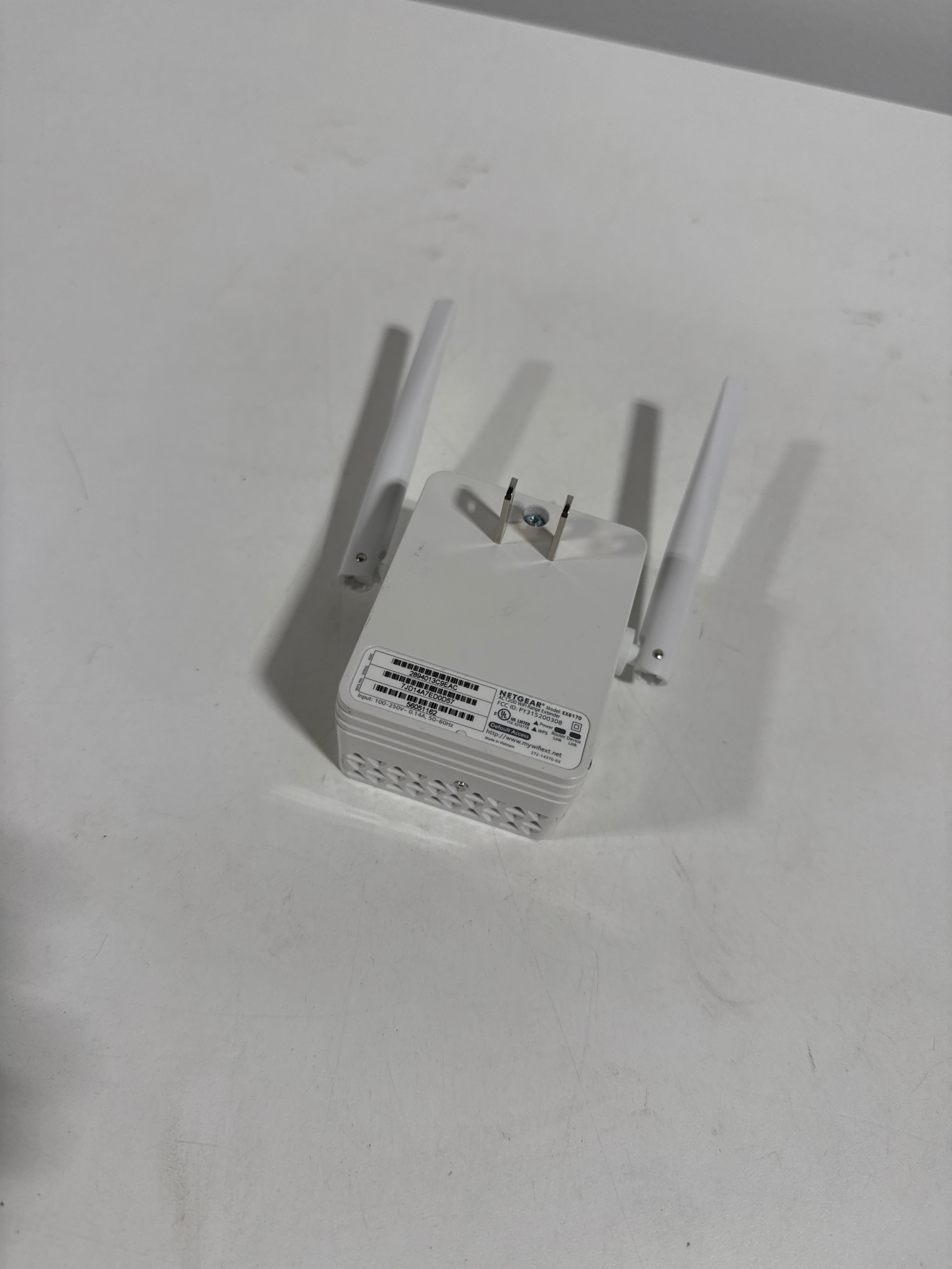 NETGEAR - Dual-band WiFi Range Extender - Essentials Edition 1.2Gbps Wall-plug External Antennas - White - *Computers &