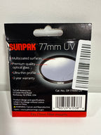 Sunpak - Circle 77mm Ultraviolet Lens Filter - *Cameras Camcorders & Drones