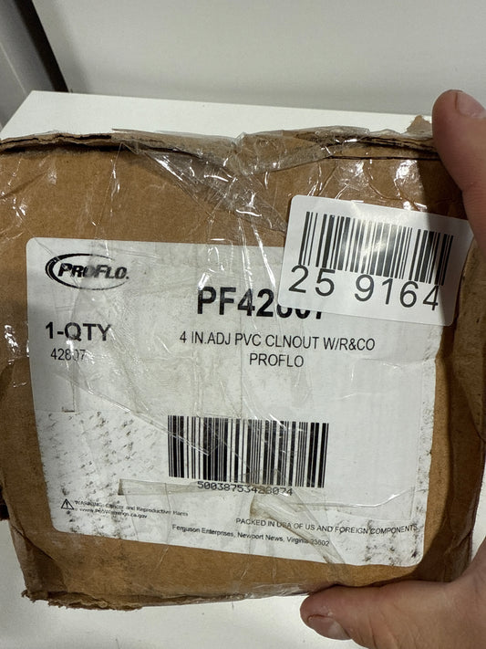 PROFLO PF42807 5-3/4" Brass Cover with 4" Cleanout Pump