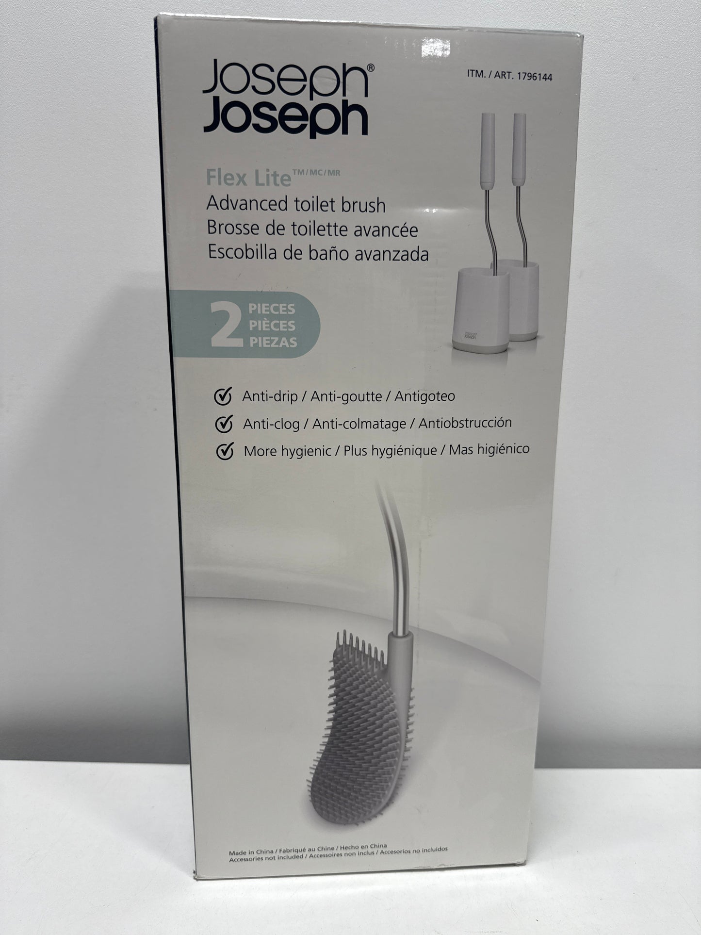 Joseph Joseph Flex Lite Toilet Brush 2pk