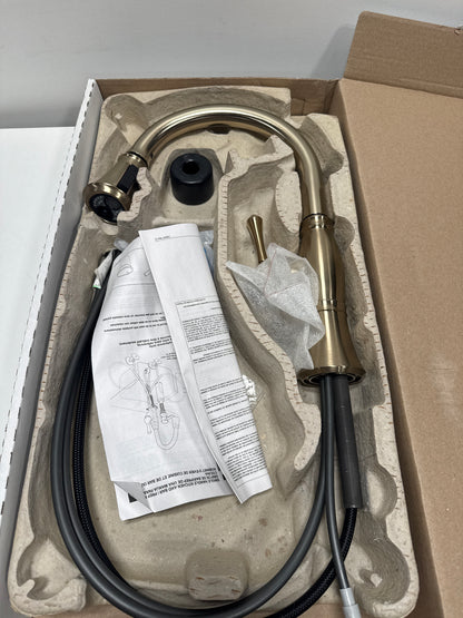 Delta 9197-Dst Cassidy Pull-Down Kitchen Faucet - Lumicoat Champagne Bronze