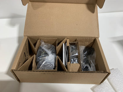 Baldwin PV.SQU.CSR Square Privacy Lever Set with Contemporary Square Rose Satin Black