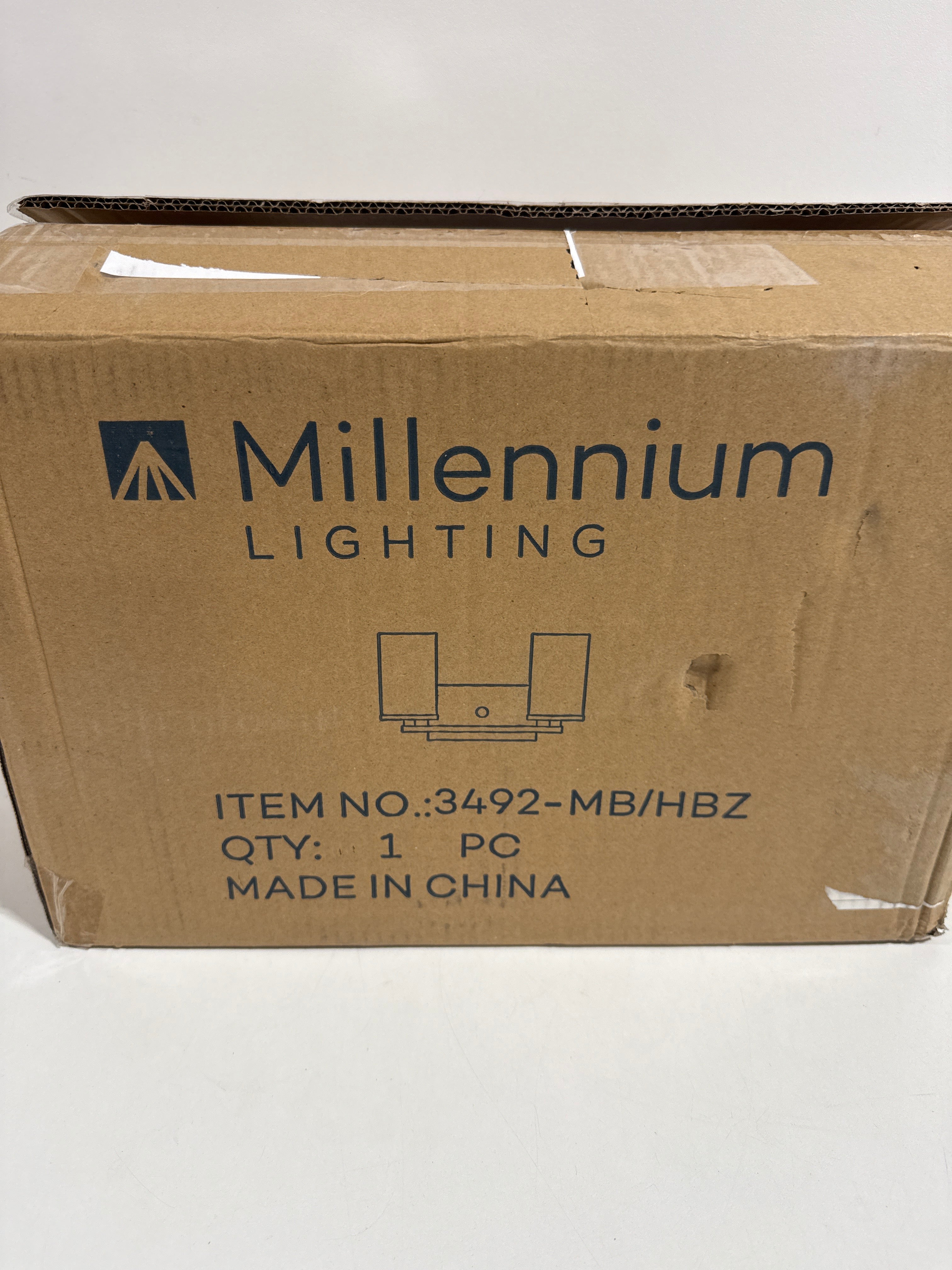 Millennium Lighting 3492 Pasadena 2 Light 15’’ Wide Bathroom Vanity Light Matte Black / Heirloom Bronze - *Lighting &