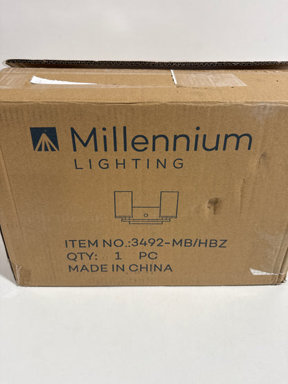 Millennium Lighting 3492 Pasadena 2 Light 15" Wide Bathroom Vanity Light Matte Black / Heirloom Bronze