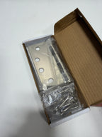 Emtek 9400 Steel Hinges (Pair) - Heavy Duty Ball Bearing - Square Corners - 4" x 4" - 9401414 - Polished Nickel (US14)