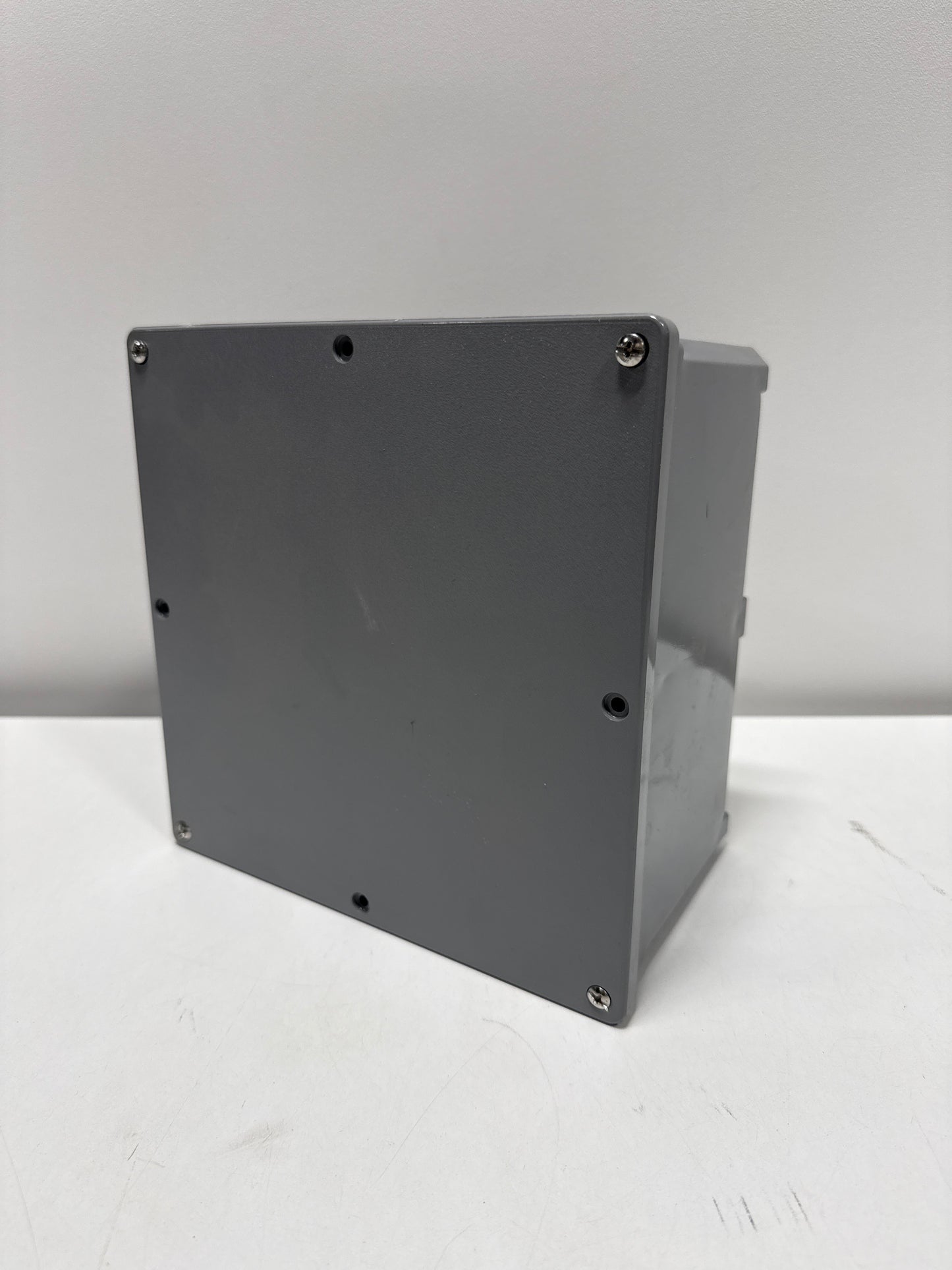8 in. X 8 in. X 4 in. Gray Electrical PVC Junction Box (E989N-CAR)