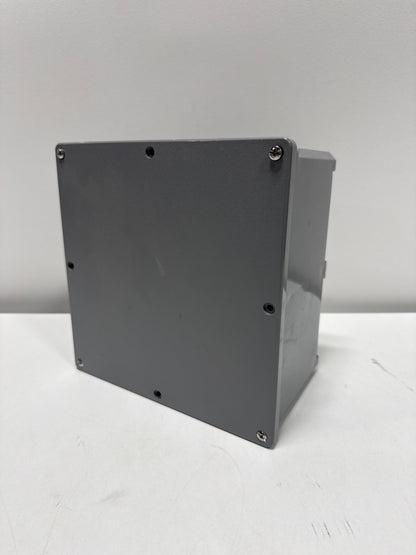 8 in. X 8 in. X 4 in. Gray Electrical PVC Junction Box (E989N-CAR)