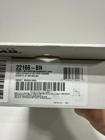 Scratch Kohler 22166-BN Purist® Four-function handshower, 2.5 gpm, Vibrant Brushed Nickel