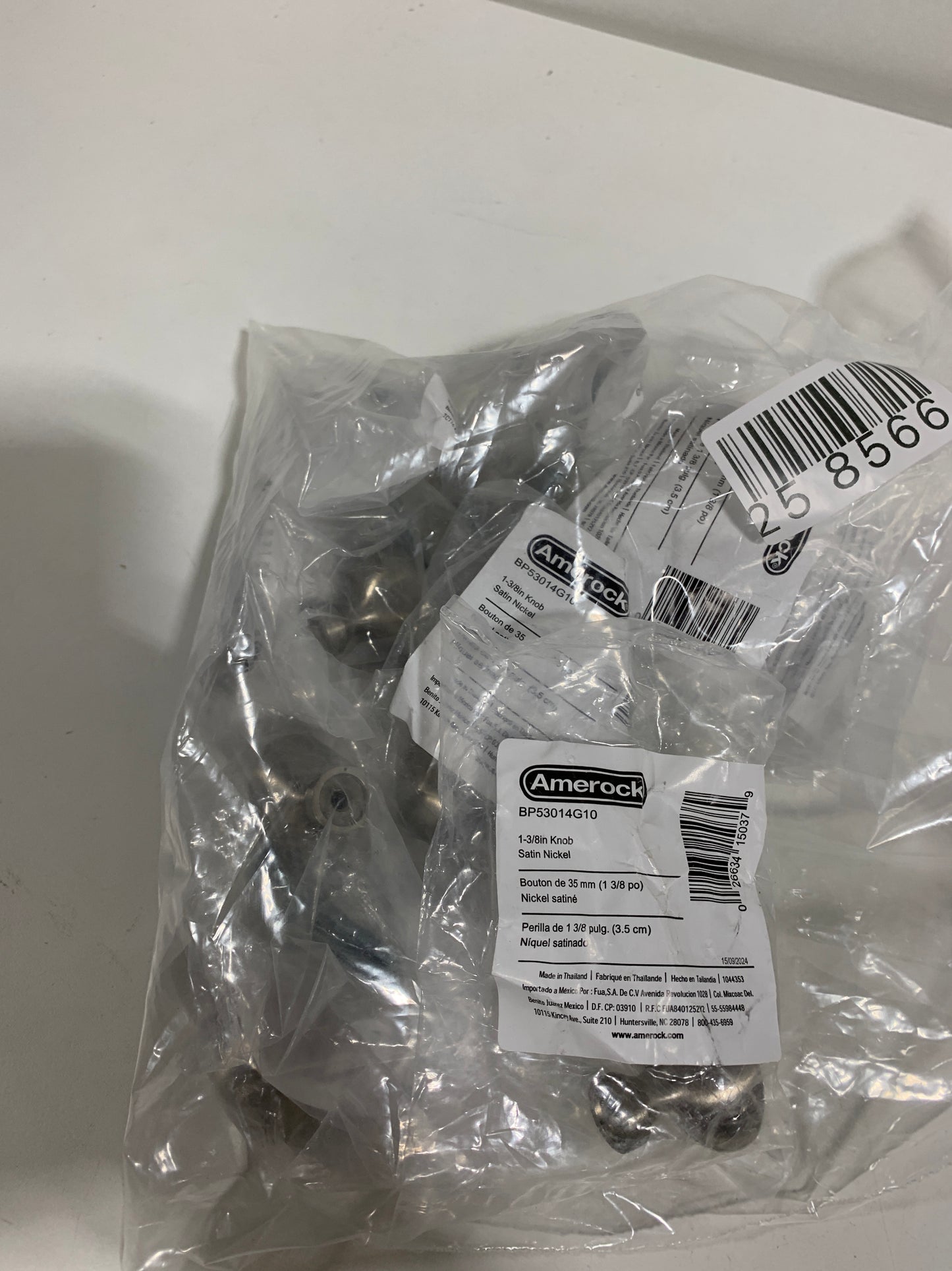 10 x Amerock BP53014 Vaile 1-3/8 Inch Oval Cabinet Knob Satin Nickel Cabinet Hardware Knobs Oval