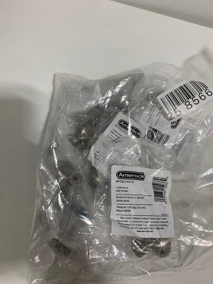 10 x Amerock BP53014 Vaile 1-3/8 Inch Oval Cabinet Knob Satin Nickel Cabinet Hardware Knobs Oval