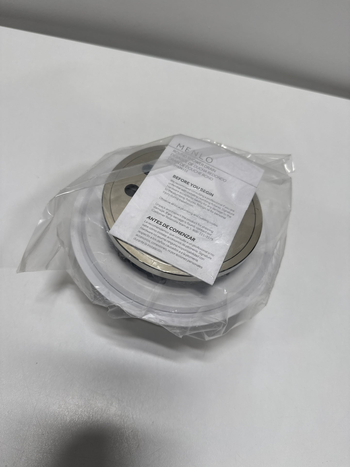 Signature Hardware 955227 FundamentALL 4-1/2" Round Shower Drain Polished Nickel