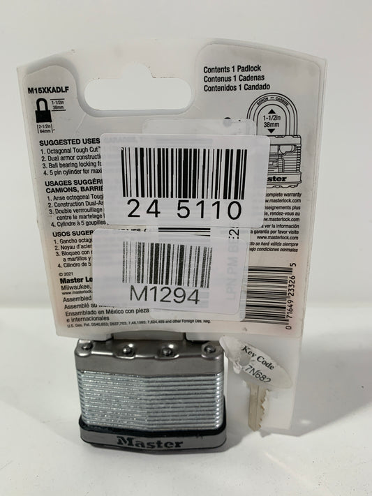 Master Lock Magnum 2 in. H X 1-1/4 in. W X 2-1/2 in. L Steel Dual Ball Bearing Locking Weather-Resis
